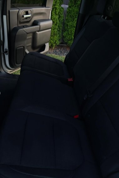 After - Back seat clean