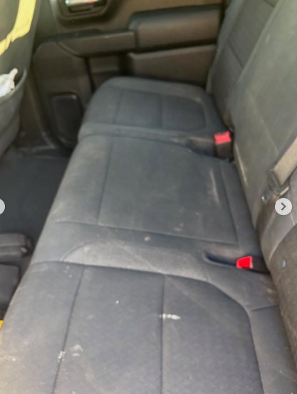 Before - Back seat dirty